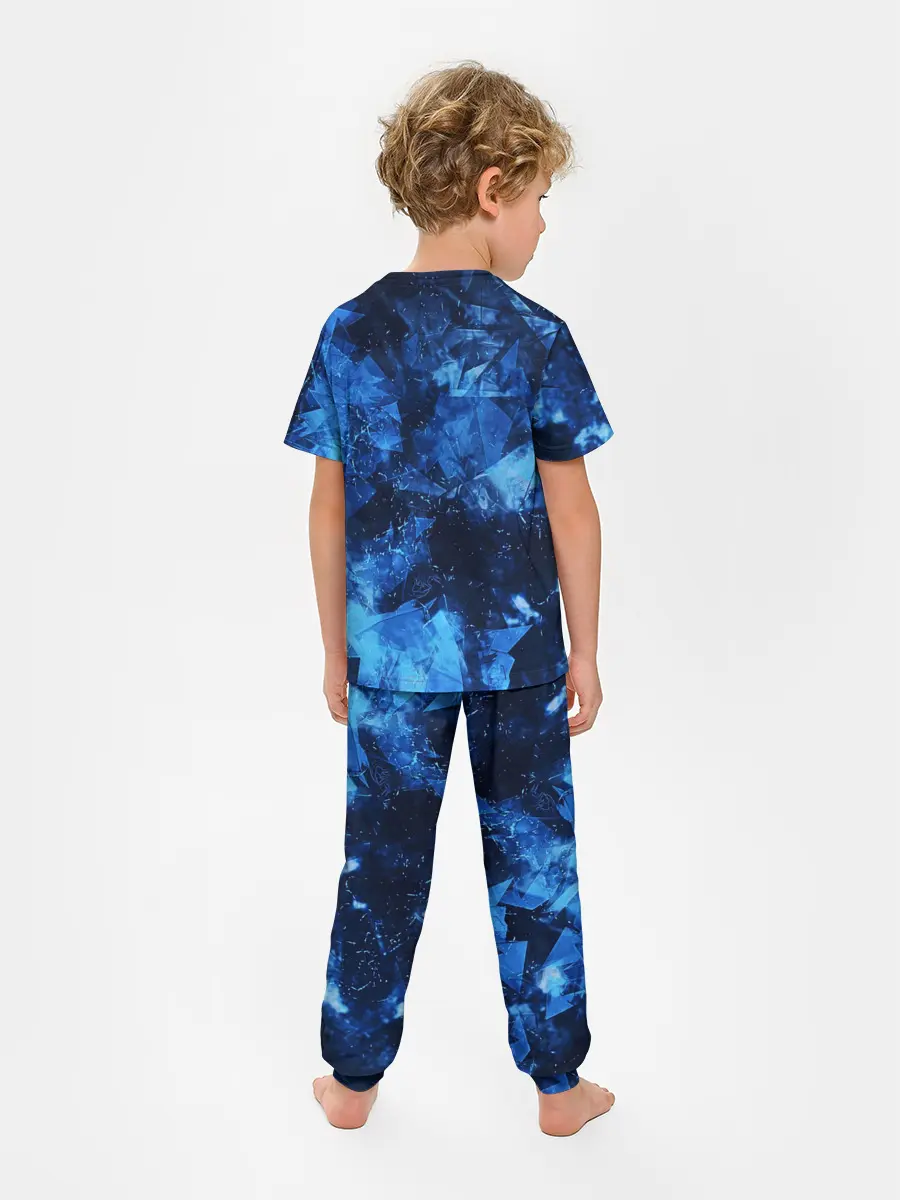 Детская пижама с брюками / Blue Abstraction