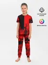 Детская пижама с брюками / BLACK RED FIRE