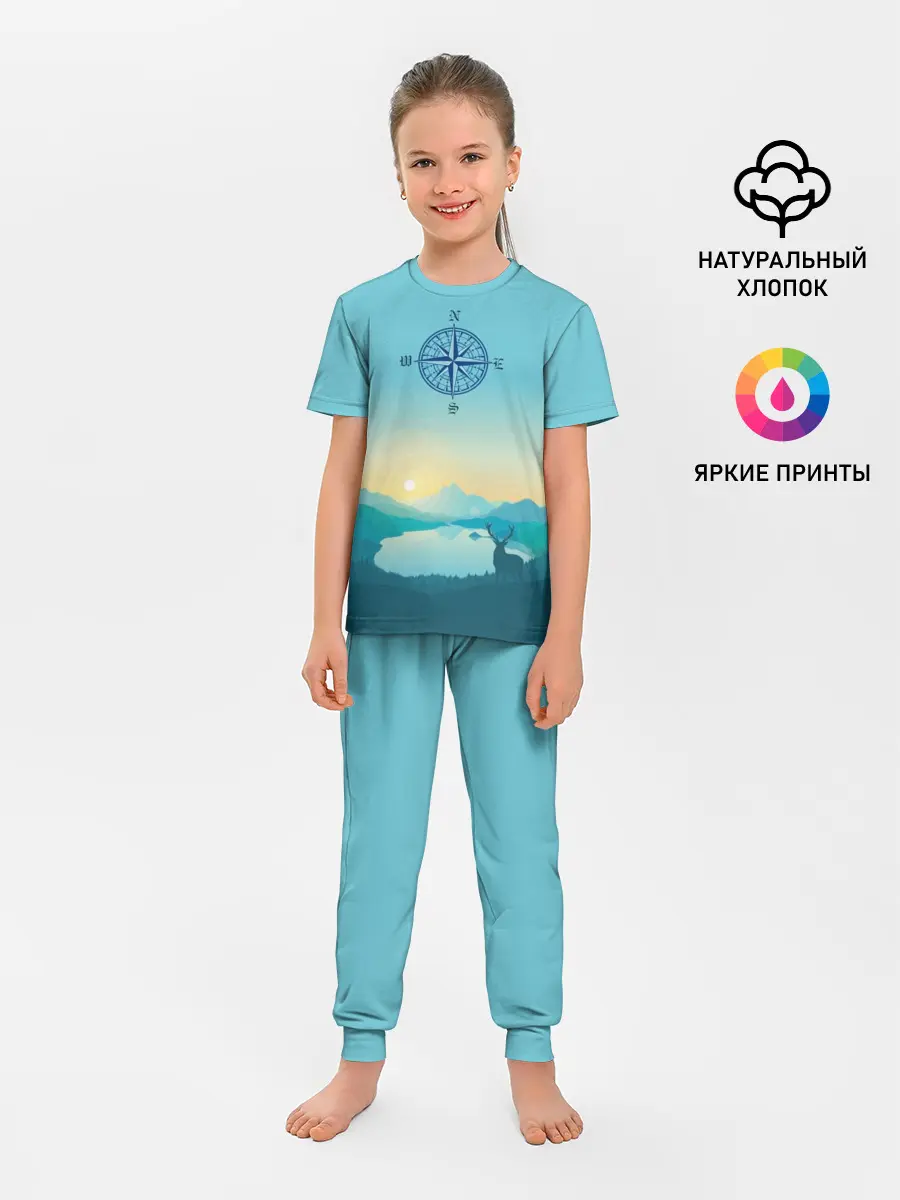 Детская пижама с брюками / туризм