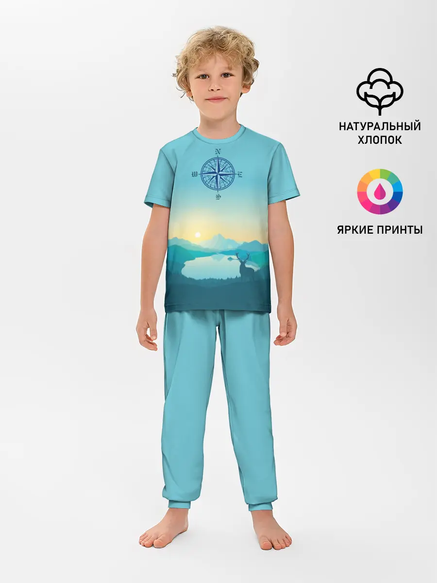 Детская пижама с брюками / туризм