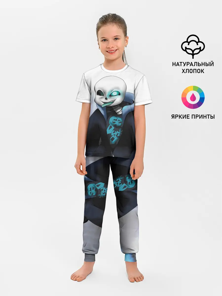 Детская пижама с брюками / Скелет