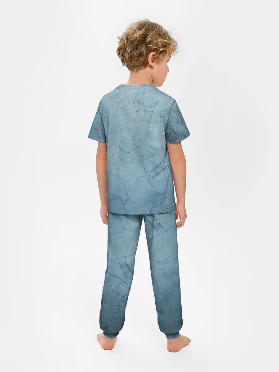 Детская пижама с брюками / Оттенки синего