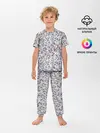 Детская пижама с брюками / Музыкальные Ноты