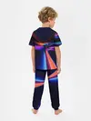 Детская пижама с брюками / Красочные светящиеся линии