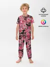 Детская пижама с брюками / Иероглифы и Сакура 3D