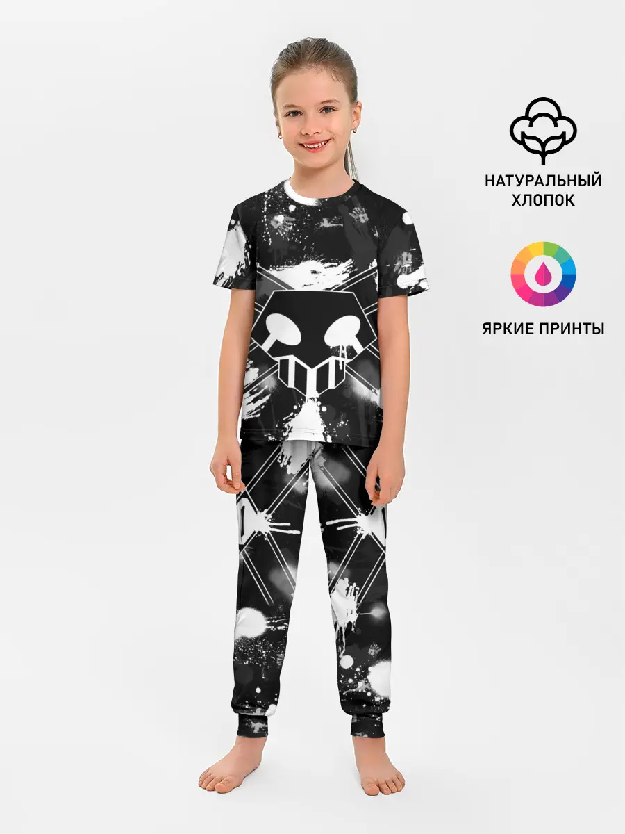 Детская пижама с брюками / БЛИЧ ШИНИГАМИ ЛОГО НА СПИНЕ