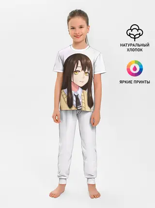 Детская пижама с брюками / Девочка, которая видит это Мико Ёцуя