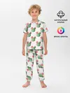 Детская пижама с брюками / Паттерн из кактусов
