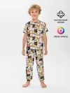 Детская пижама с брюками / Котики