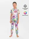 Детская пижама с брюками / Цветы