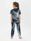 Детская пижама с брюками / Темные холодные краски
