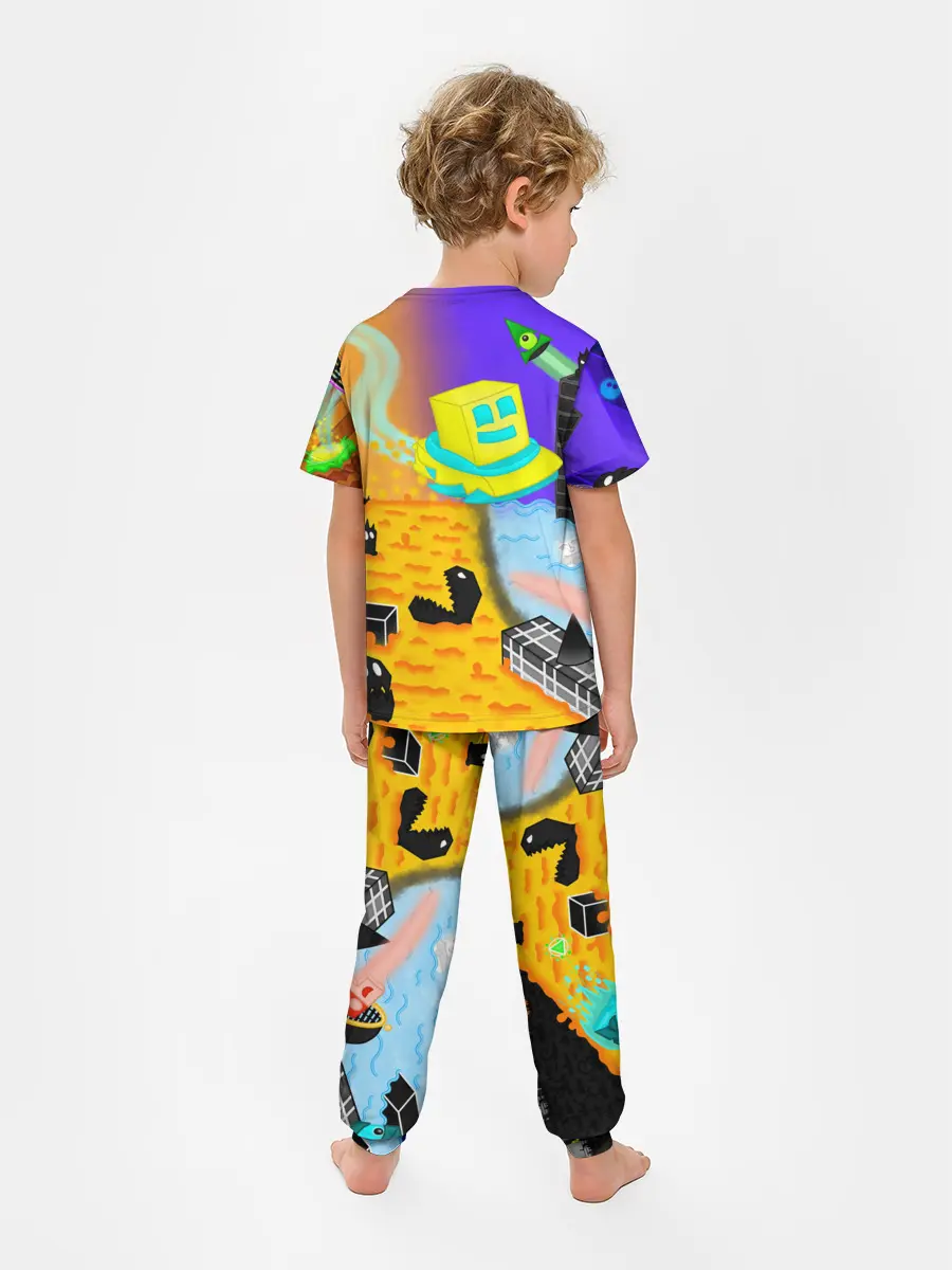 Детская пижама с брюками / Geometry Dash | RobTop