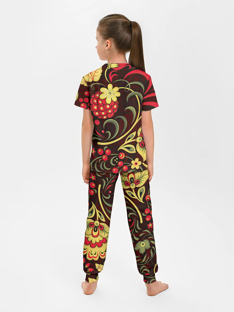 Детская пижама с брюками / Хохлома