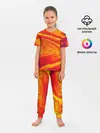 Детская пижама с брюками / ПЯТНО ЮПИТЕРА | ОРАНЖЕВЫЙ ГРАНЖ