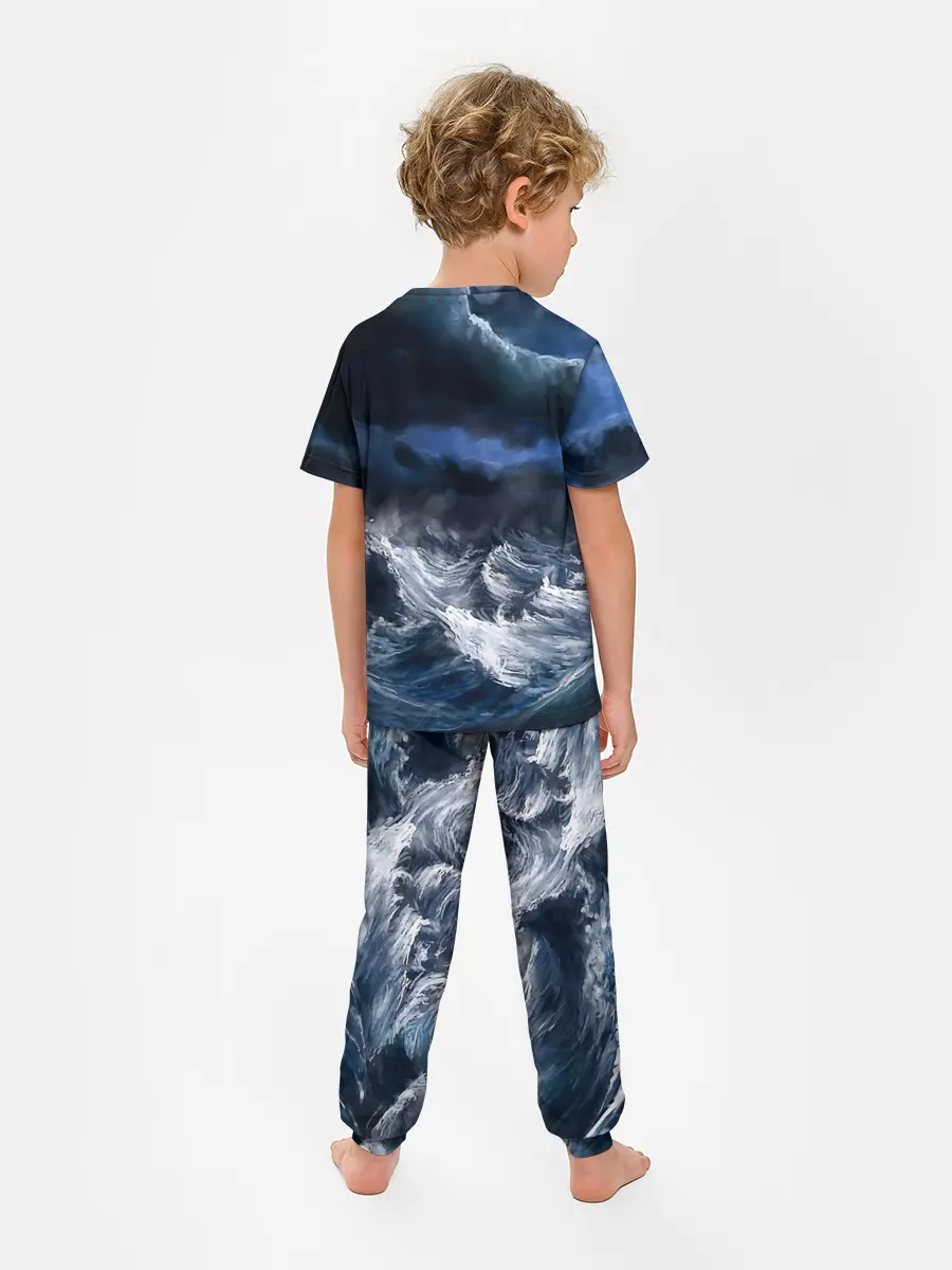 Детская пижама с брюками / Военно-морской флот