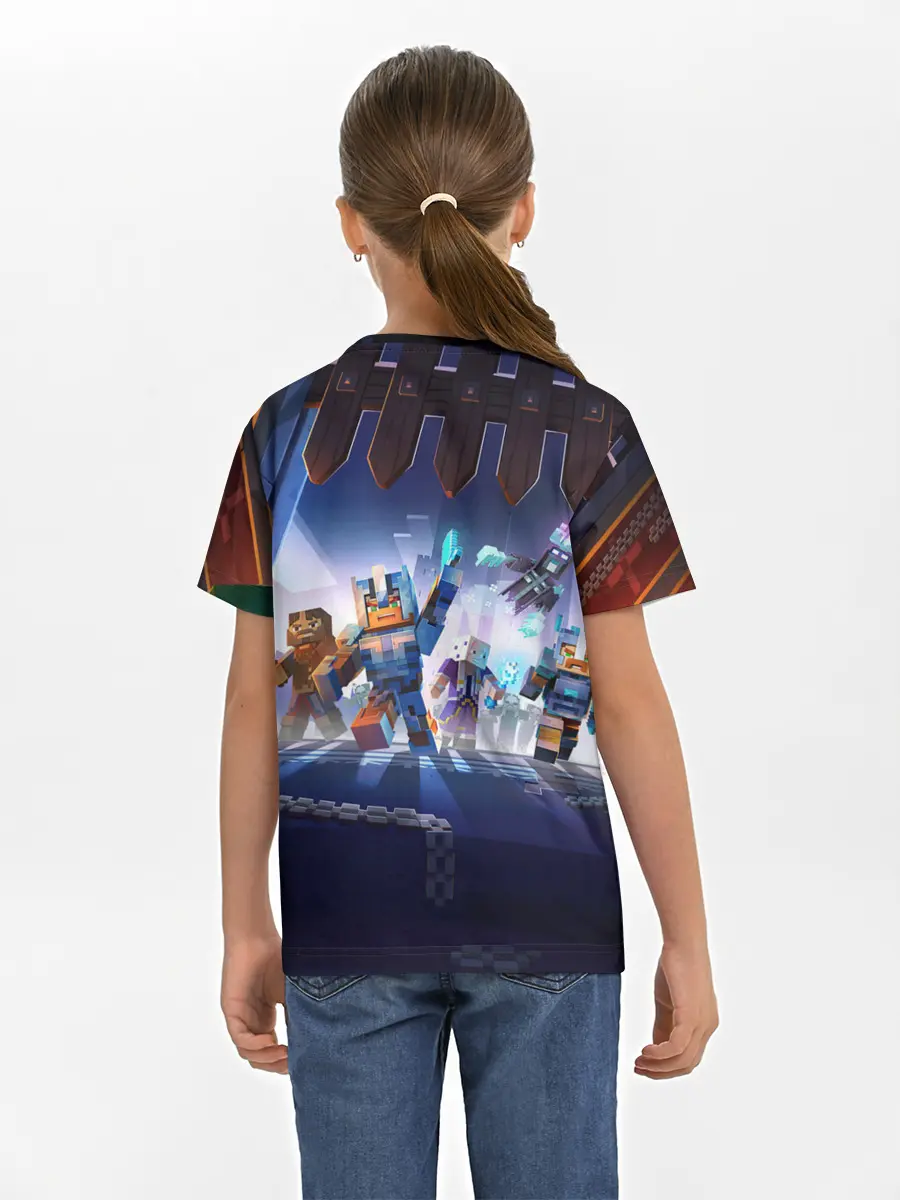 Детская базовая футболка / MINECRAFT АРМИЯ КРИПЕРОВ