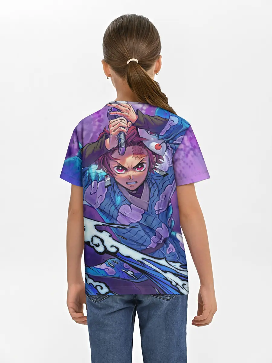 Детская базовая футболка / Танджиро камадо Клинок Демонов