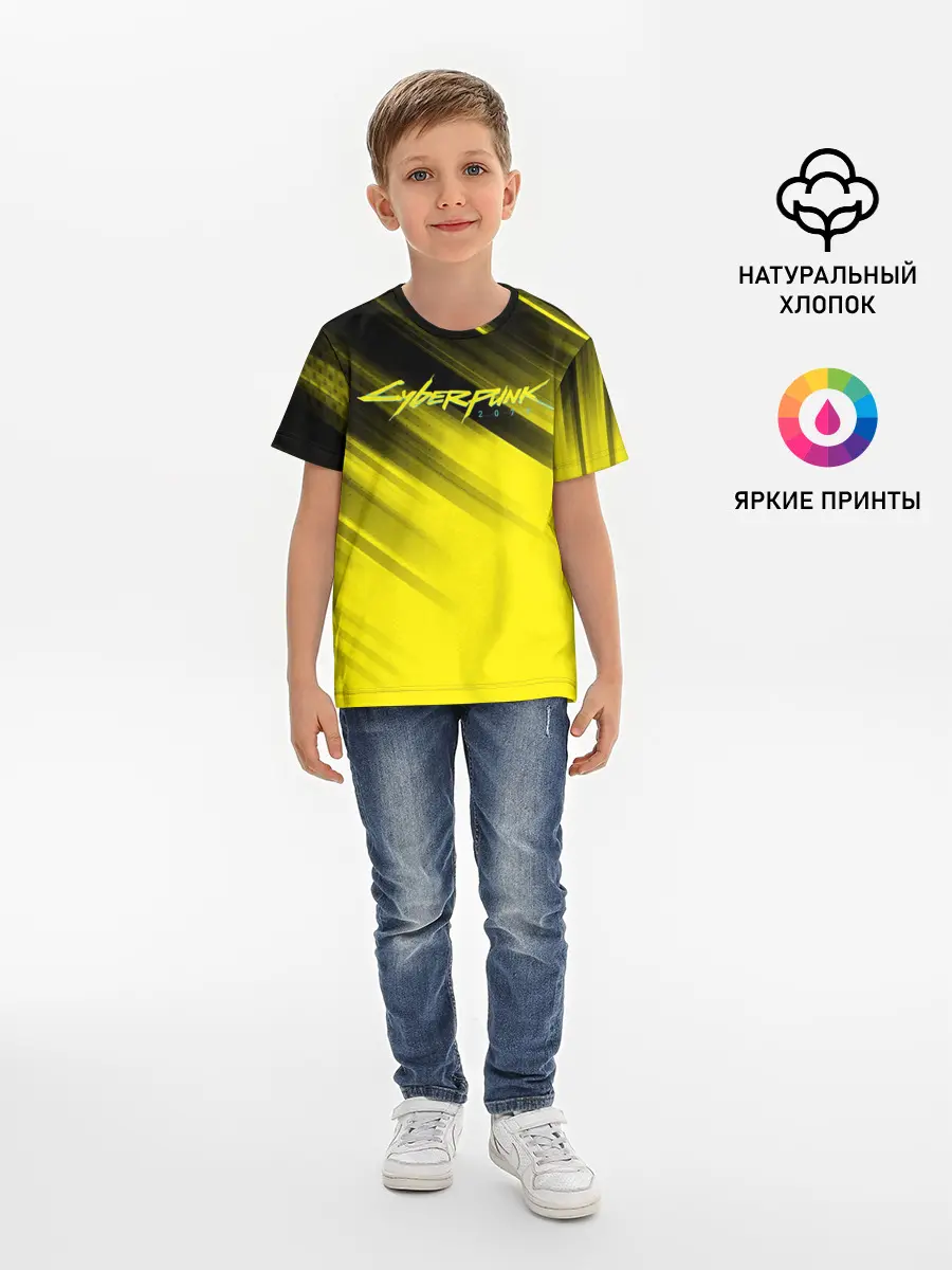 Детская базовая футболка / Cyberpunk 2077