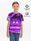 Детская базовая футболка / DISCORD / ДИСКОРД / МОЛНИЯ