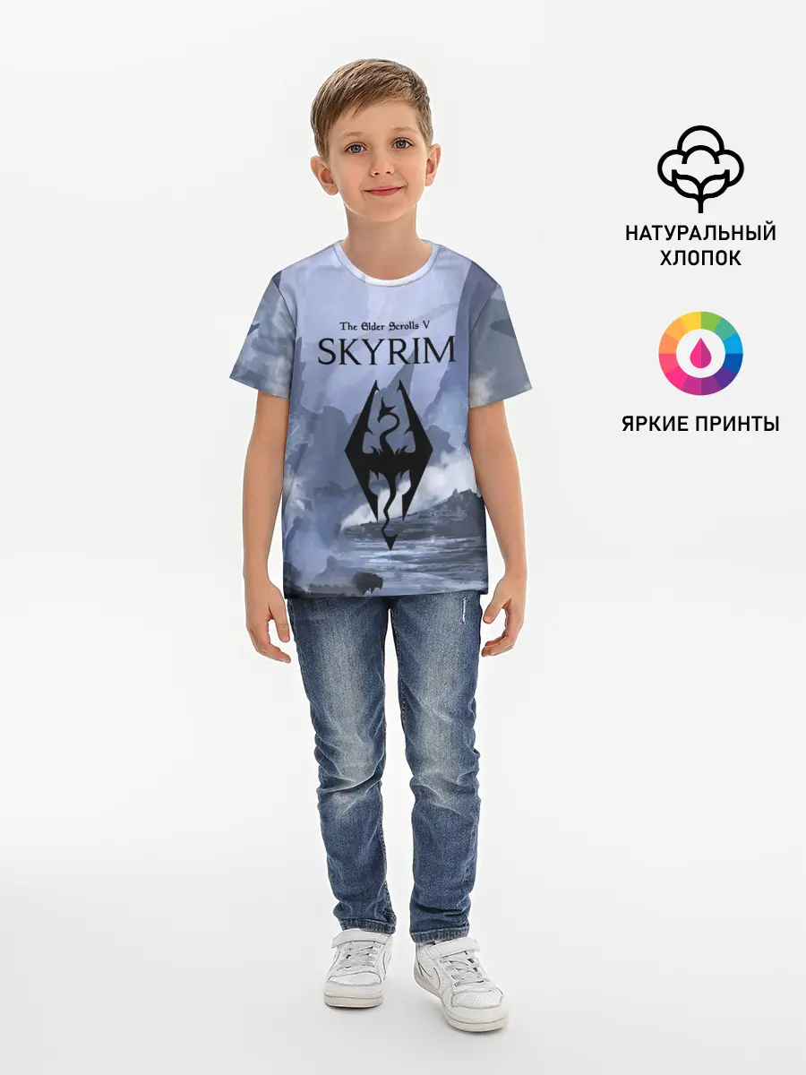 Детская базовая футболка / THE ELDER SCROLLS 5 SKYRIM