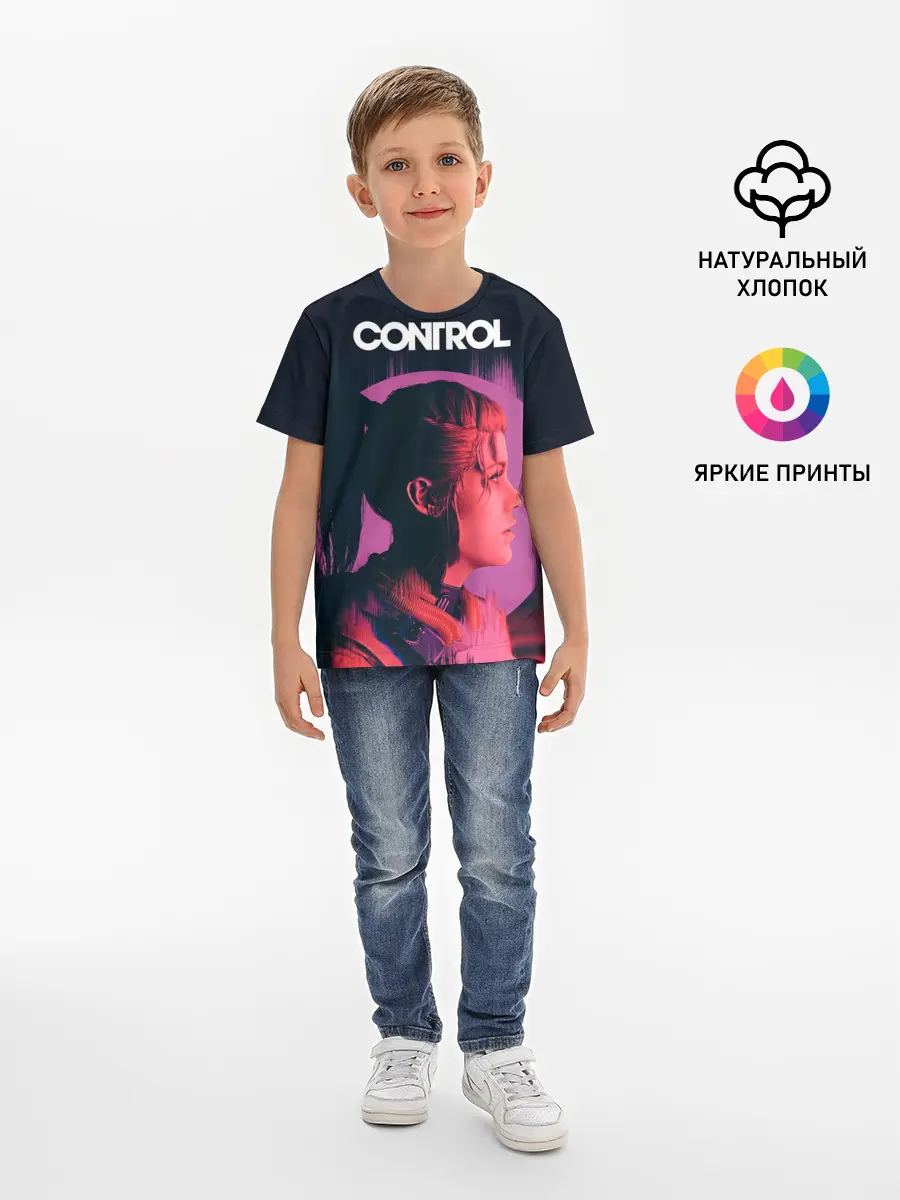 Детская базовая футболка / Контрол | Джесси