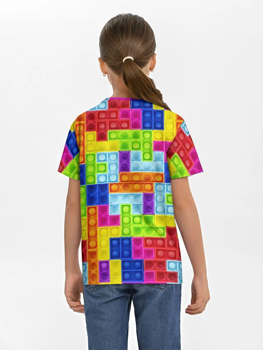 Детская базовая футболка / POP IT | ПОП ИТ ПАЗЛ