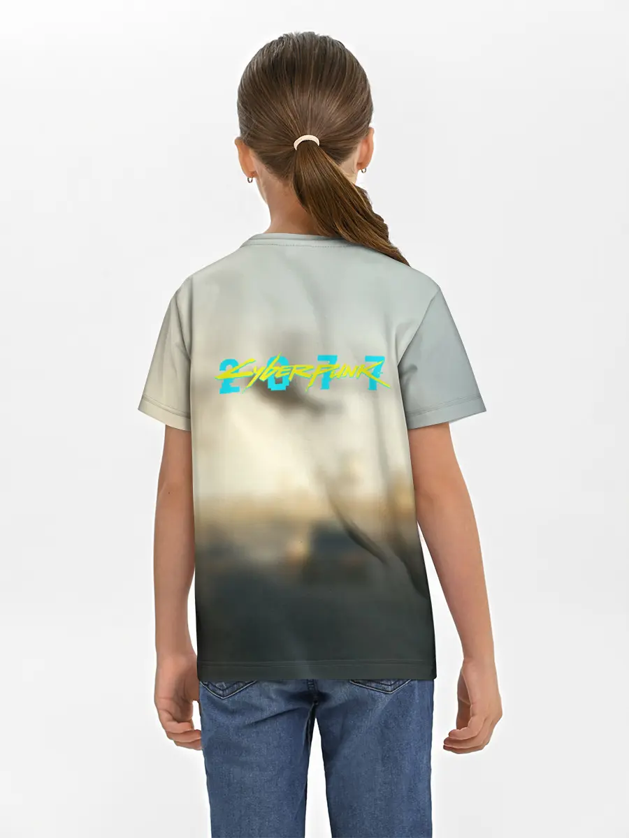 Детская базовая футболка / CYBERPUNK 2077 | КИБЕРПАНК