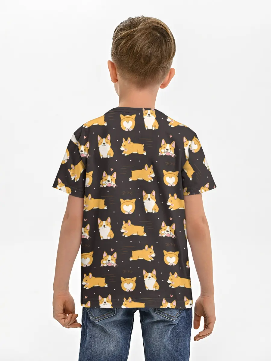 Детская базовая футболка / Корги
