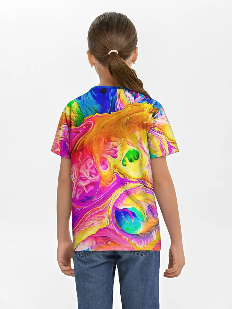 Детская базовая футболка / TIE DYE | ЯРКИЕ КРАСКИ