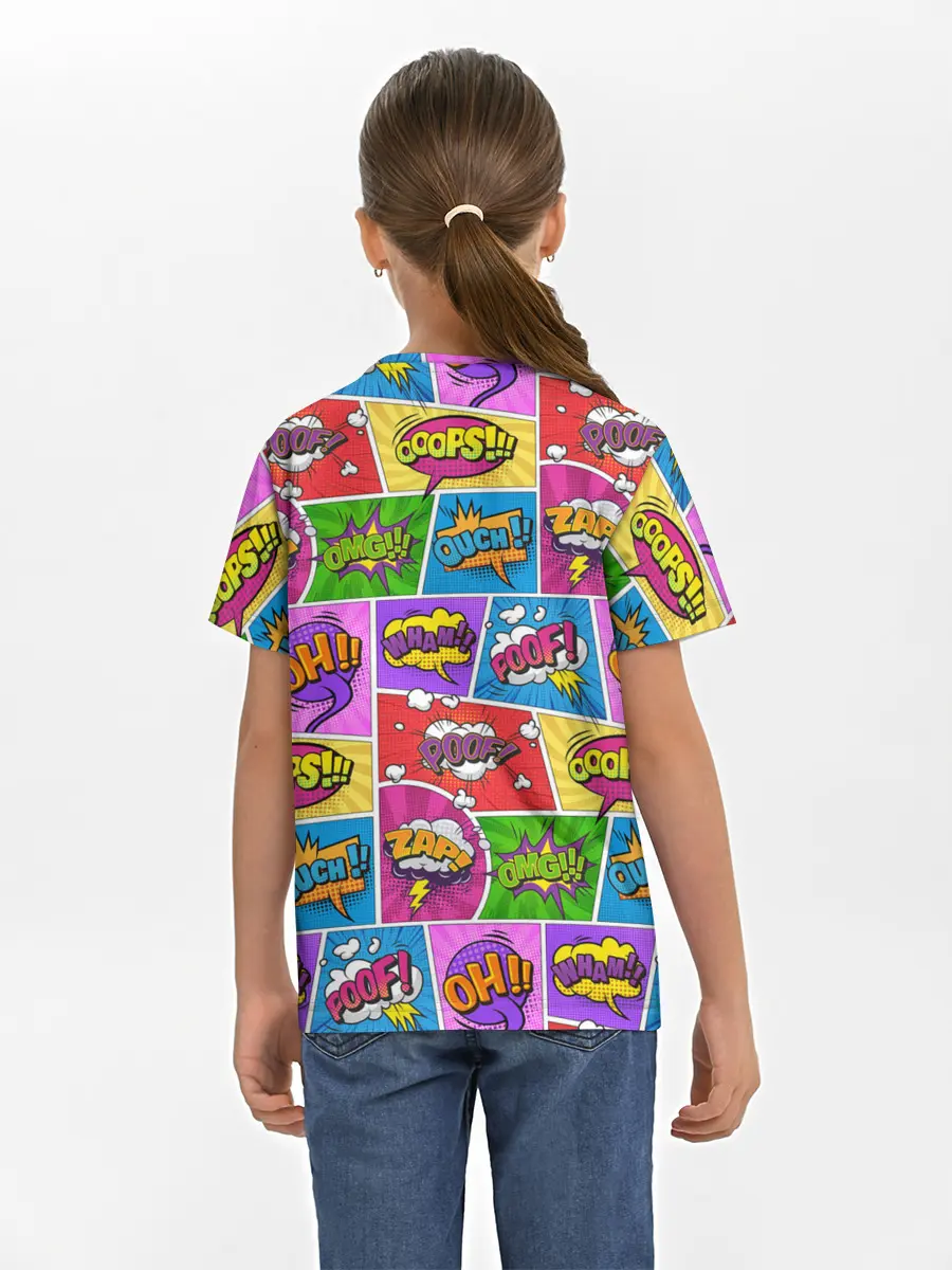 Детская базовая футболка / Pop art