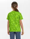 Детская базовая футболка / Неоновый цветочный узор