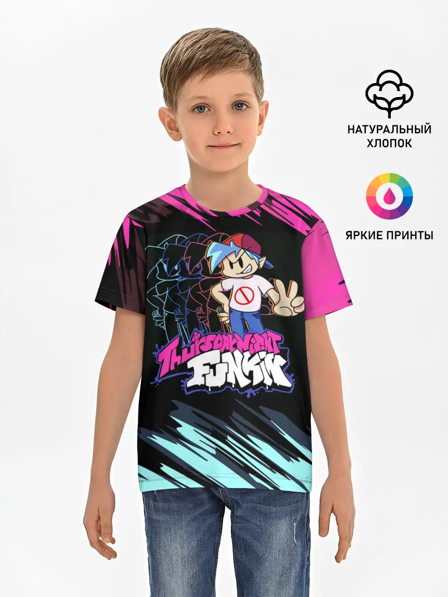 Детская базовая футболка / Friday Night Funkin