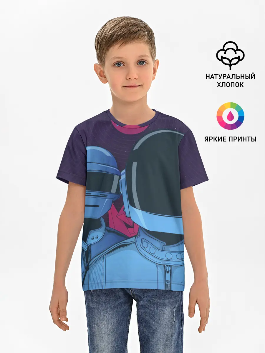 Детская базовая футболка / Daft Punk
