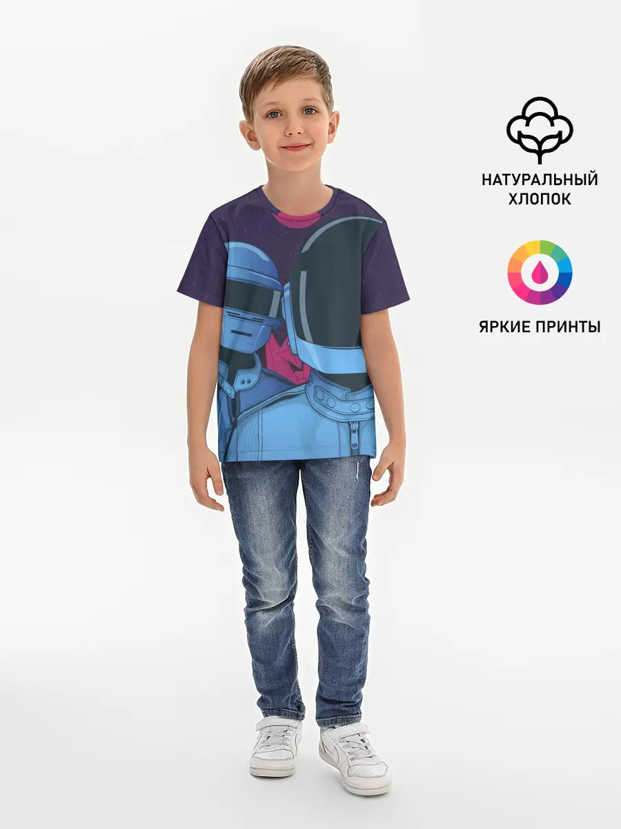 Детская базовая футболка / Daft Punk