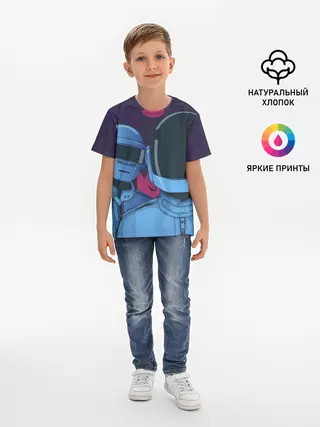 Детская базовая футболка / Daft Punk