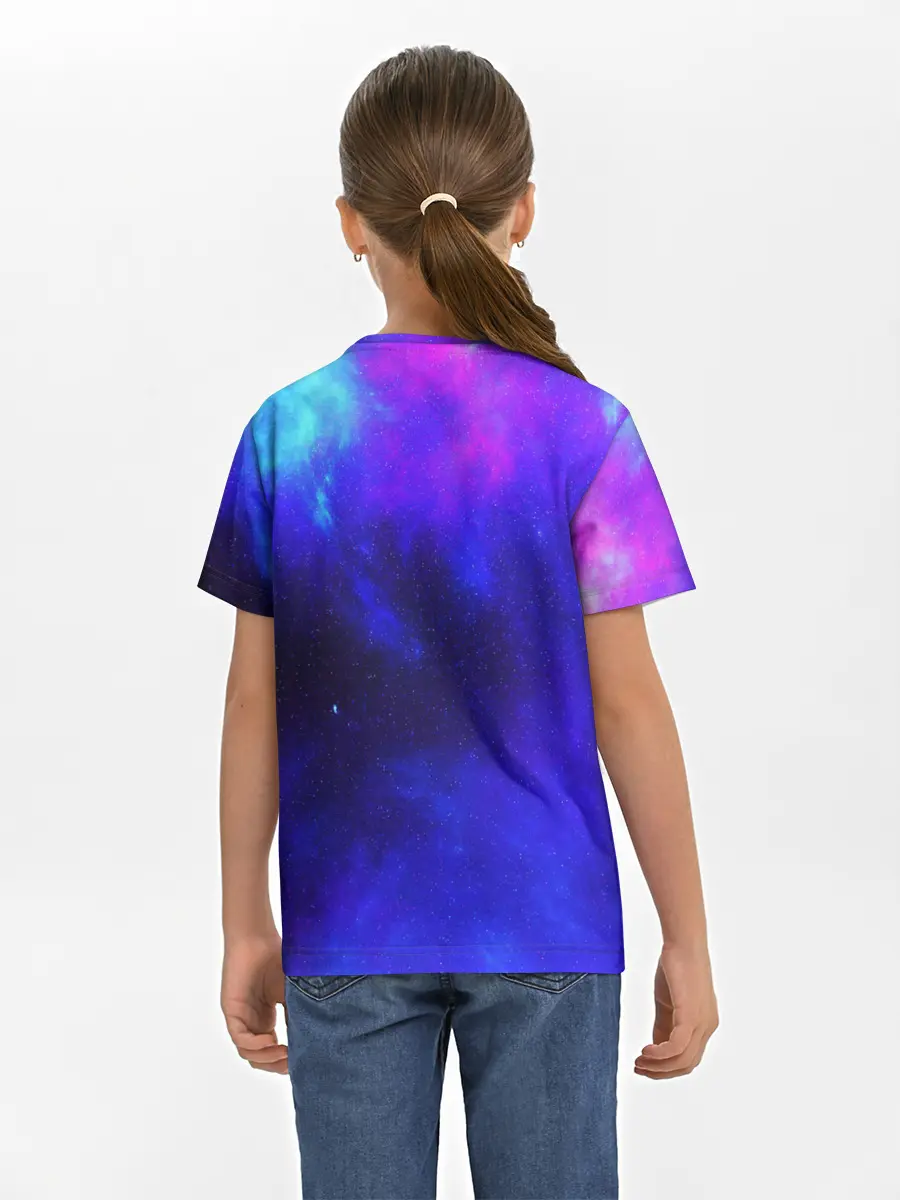 Детская базовая футболка / СЕВЕРНОЕ СИЯНИЕ