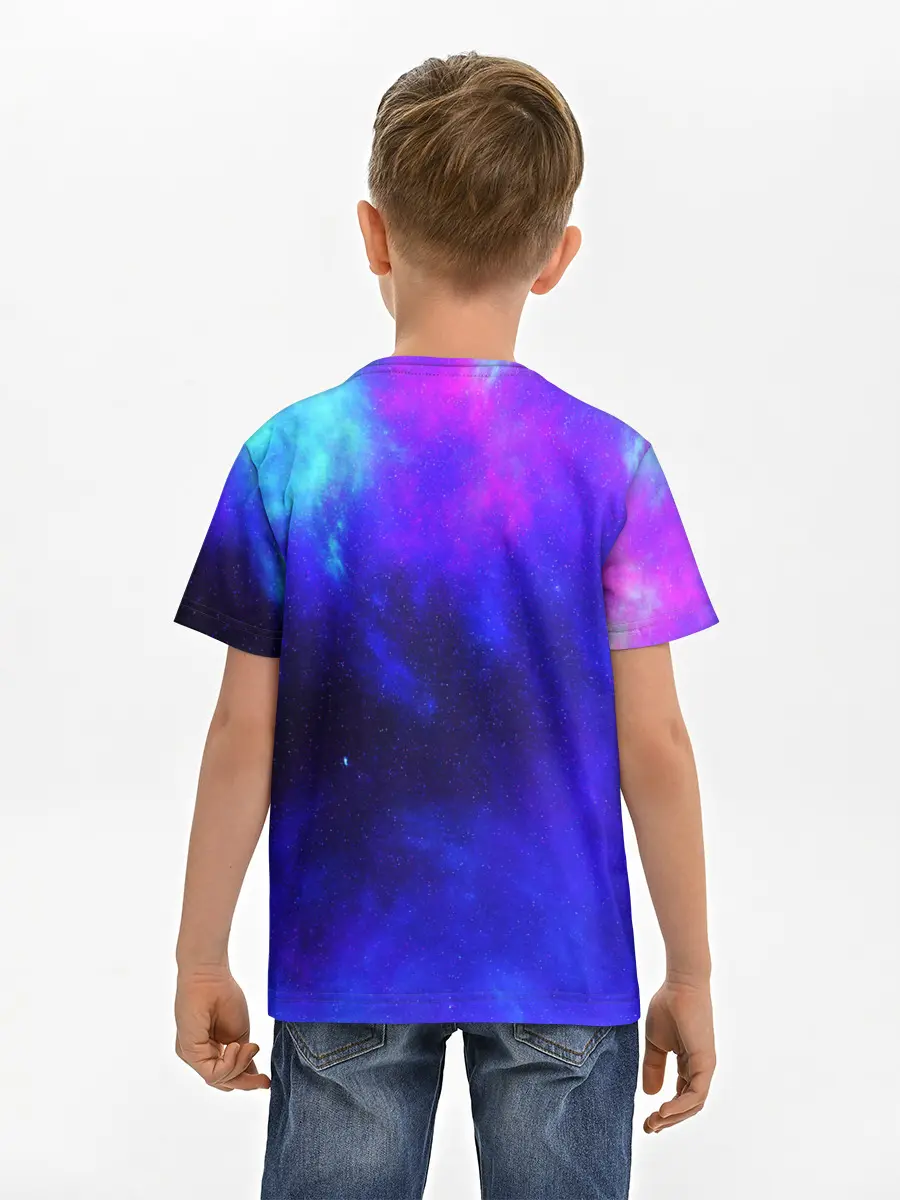 Детская базовая футболка / СЕВЕРНОЕ СИЯНИЕ