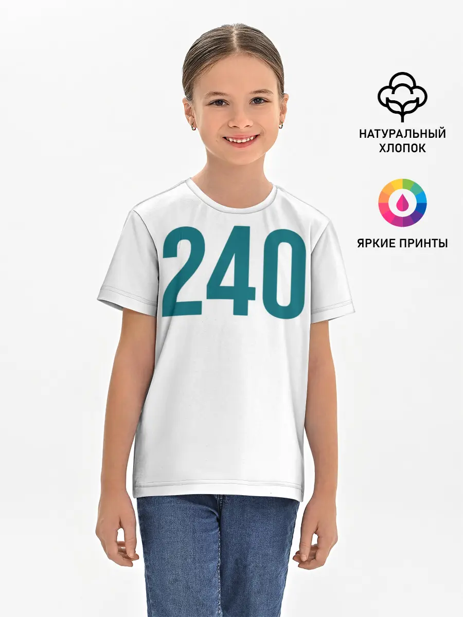 Детская базовая футболка / Squid game - Чи Ён 240