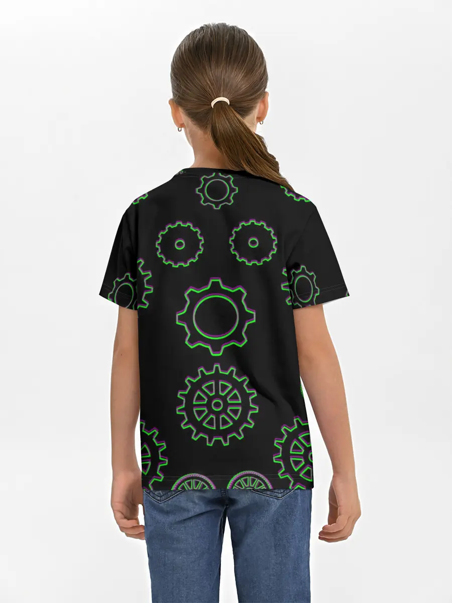 Детская базовая футболка / Gears steampunk