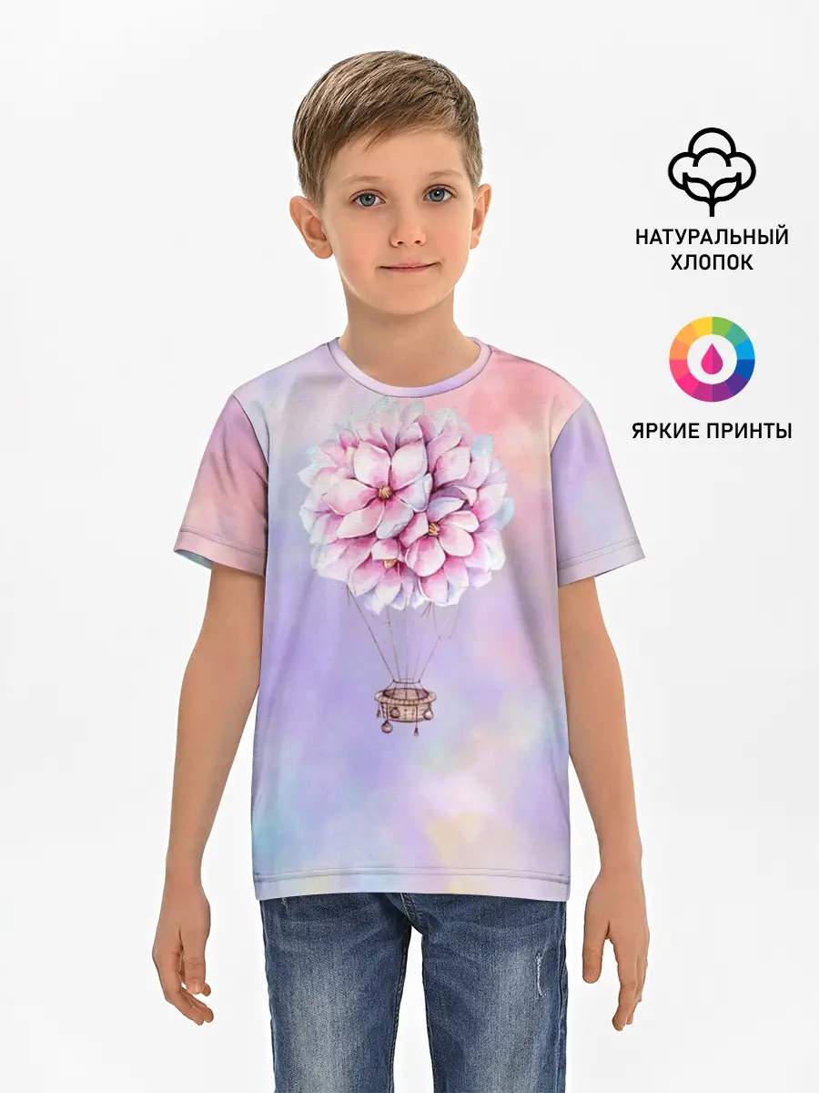 Детская базовая футболка / Нежный Воздушный Шар