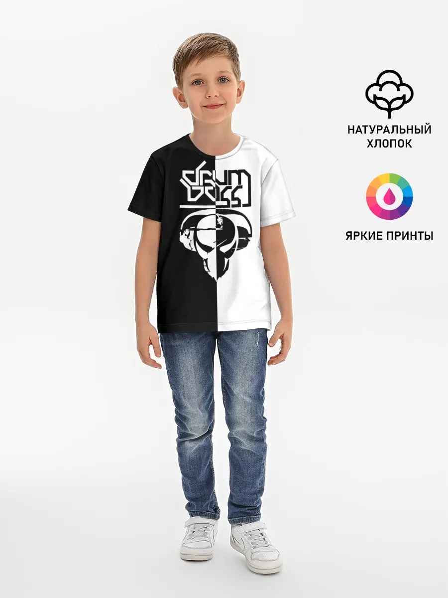 Детская базовая футболка / Drum and bass
