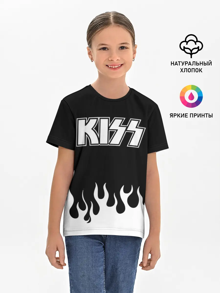 Детская базовая футболка / Kiss