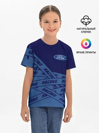 Детская базовая футболка / Форд - Racing