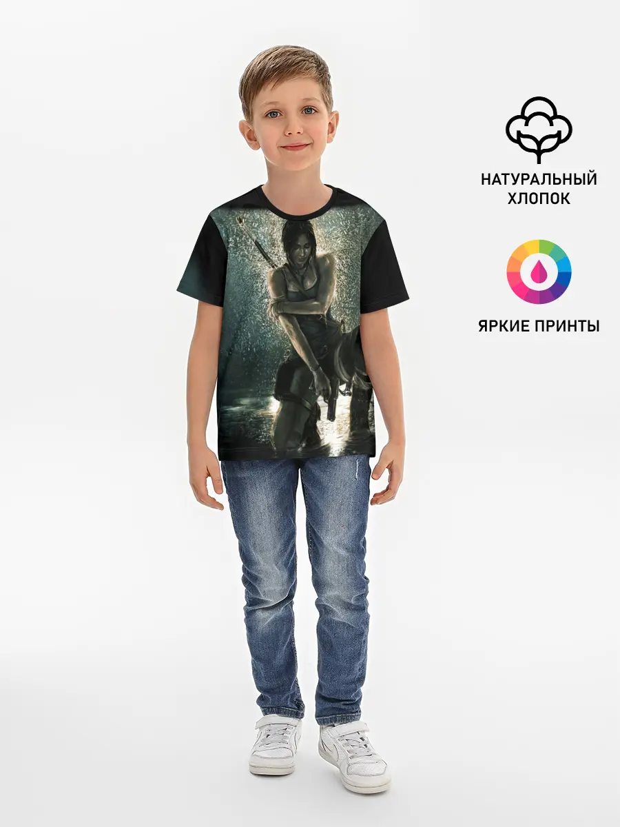 Детская базовая футболка / TOMB RAIDER
