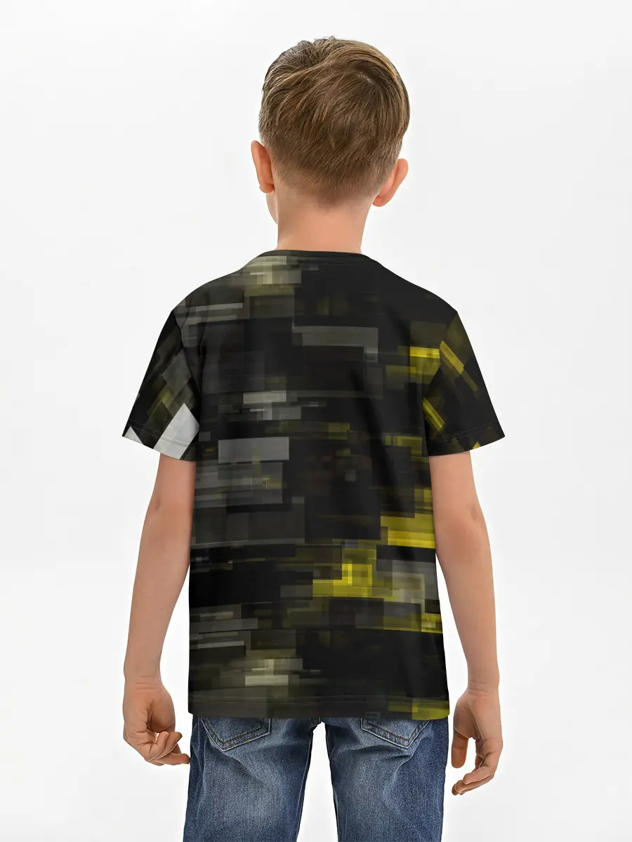 Детская базовая футболка / MILITECH камуфляж Cyberpunk 2077