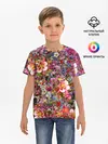 Детская базовая футболка / Разные цветы