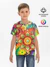 Детская базовая футболка / Психоделия | Яркая