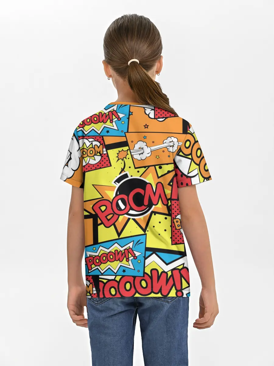 Детская базовая футболка / Boom Pop Art