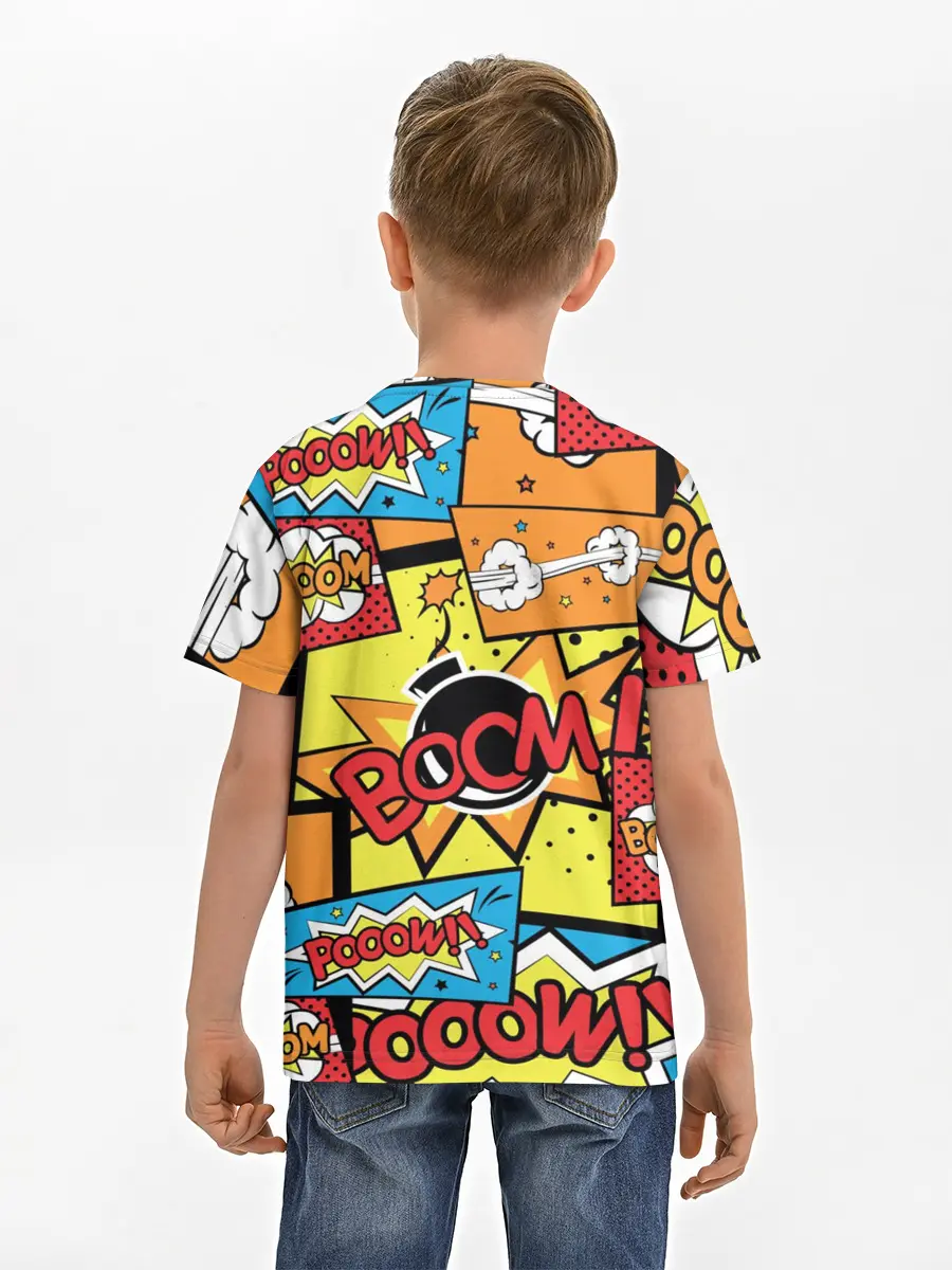 Детская базовая футболка / Boom Pop Art