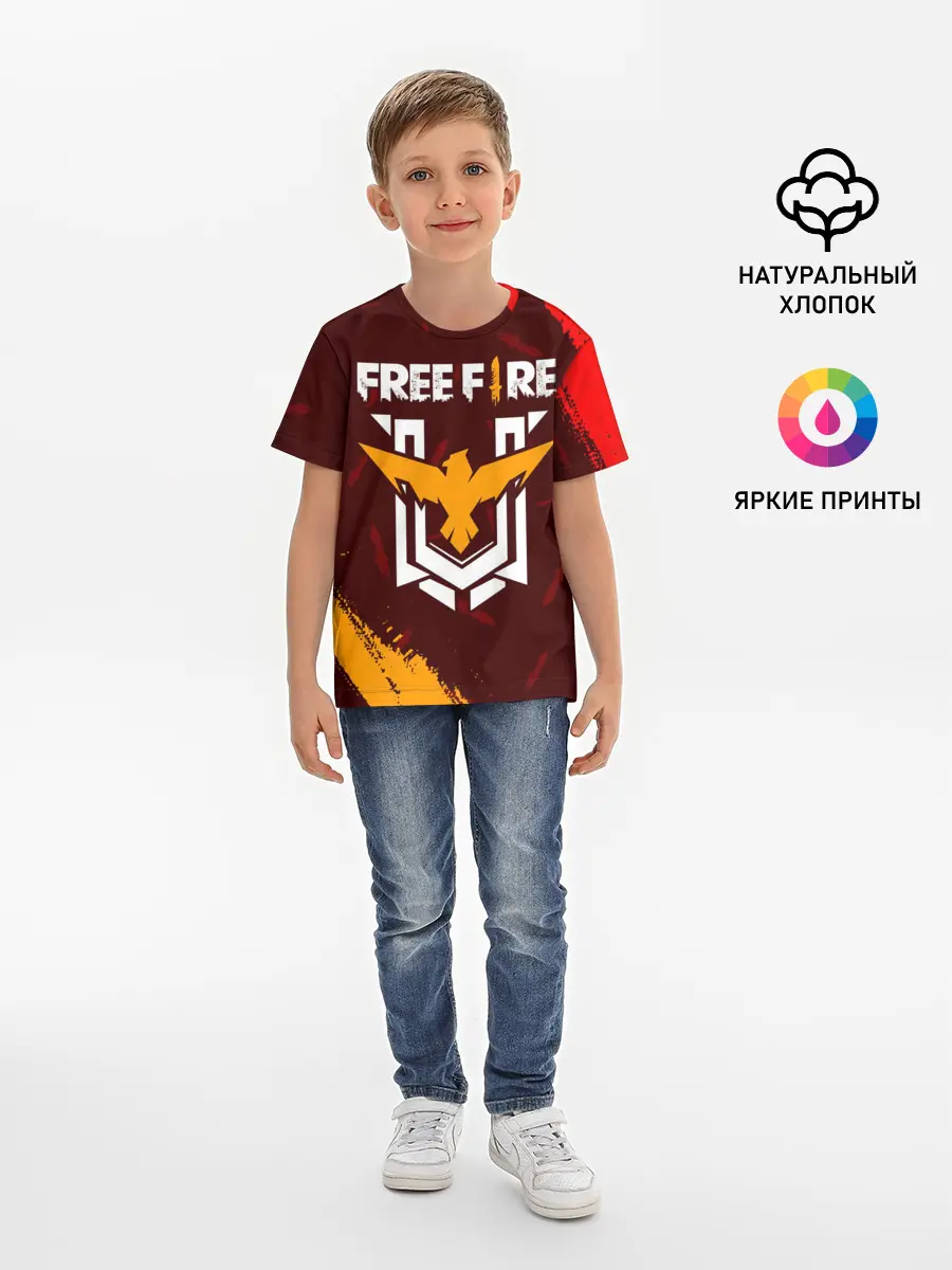 Детская базовая футболка / FREE FIRE / ФРИ ФАЕР